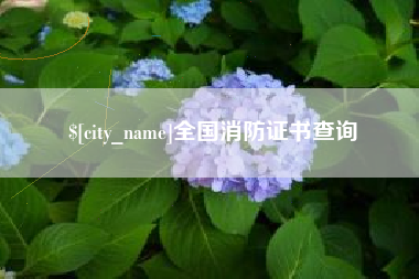 海东全国消防证书查询
