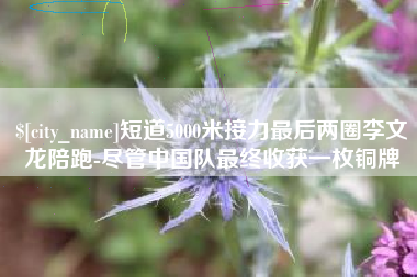 海东短道5000米接力最后两圈李文龙陪跑-尽管中国队最终收获一枚铜牌