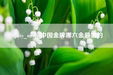 海东中国金牌哪六金最贵的