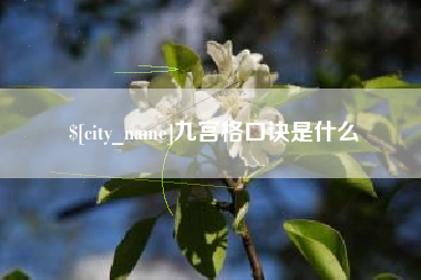 海东九宫格口诀是什么