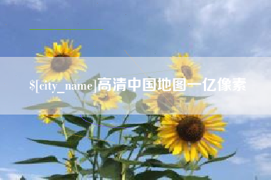 海东高清中国地图一亿像素