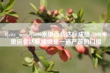 海东5000米奥运会达标成绩-5000米奥运会达标成绩是一道严苛的门槛