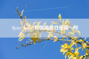 海东我国消防日是哪一号