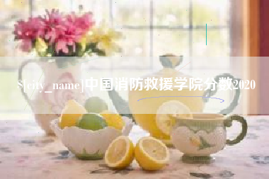 海东中国消防救援学院分数2020