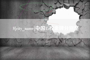 海东中国15枚金牌分别是
