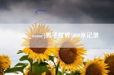 海东男子世界5000米记录