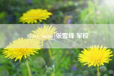 海东张雪峰 军校