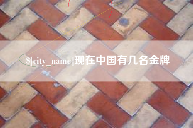 海东现在中国有几名金牌