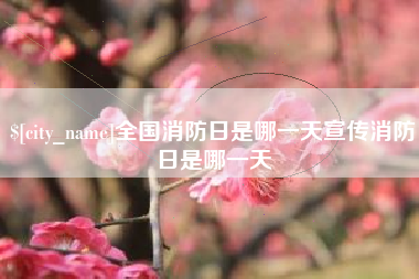 海东全国消防日是哪一天宣传消防日是哪一天