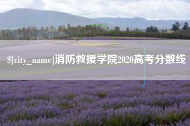 海东消防救援学院2020高考分数线