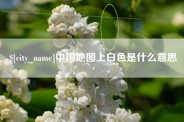 海东中国地图上白色是什么意思