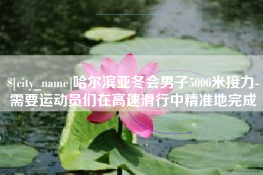 海东哈尔滨亚冬会男子5000米接力-需要运动员们在高速滑行中精准地完成