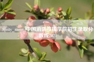 海东中国消防救援学院招生录取分数线2021