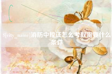 海东消防中控证怎么考取需要什么条件