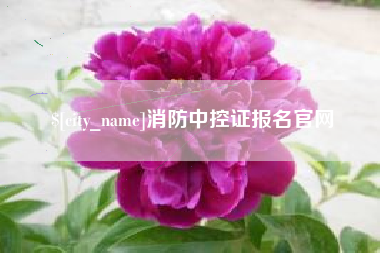 海东消防中控证报名官网