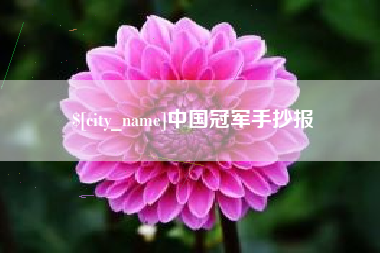 海东中国冠军手抄报
