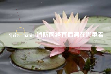 海东消防网络直播课在哪里看