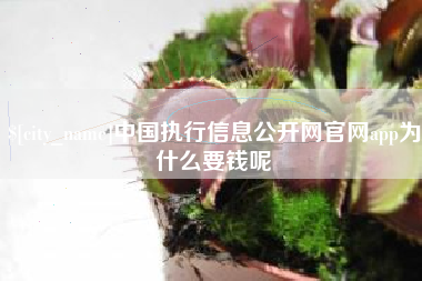 海东中国执行信息公开网官网app为什么要钱呢