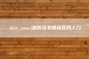 海东消防证书查询官网入口
