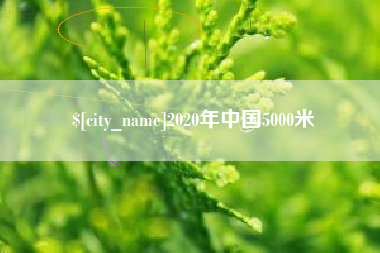 海东2020年中国5000米