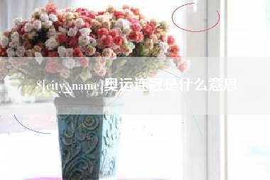 海东奥运连冠是什么意思