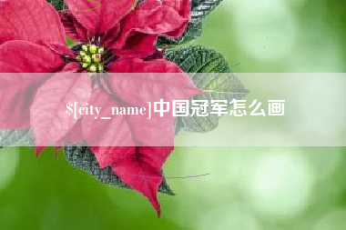 海东中国冠军怎么画